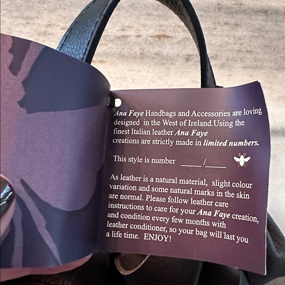 ANA FAYE NWT -Helena hobo bag in bronze metallic leather - Picture 4 of 8